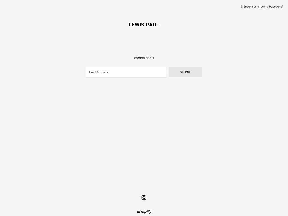 lewispaul.co shopify website screenshot