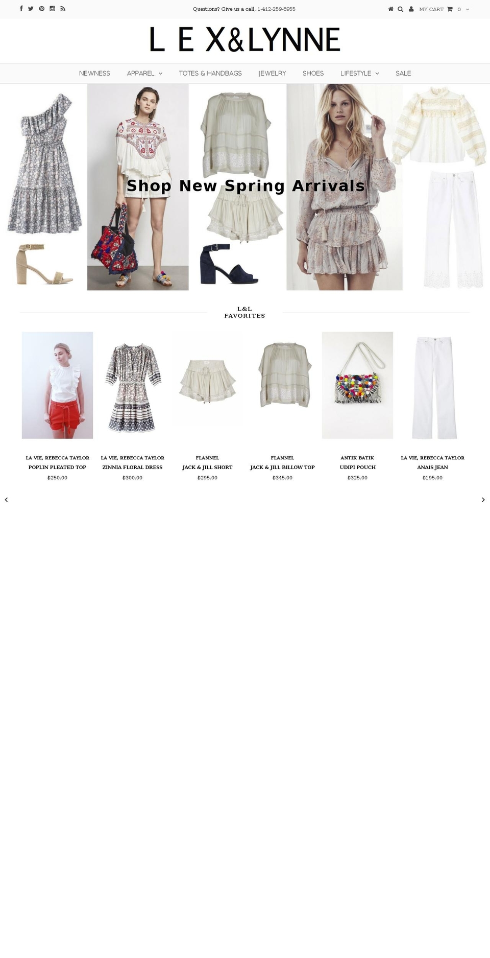 lexandlynne.com shopify website screenshot
