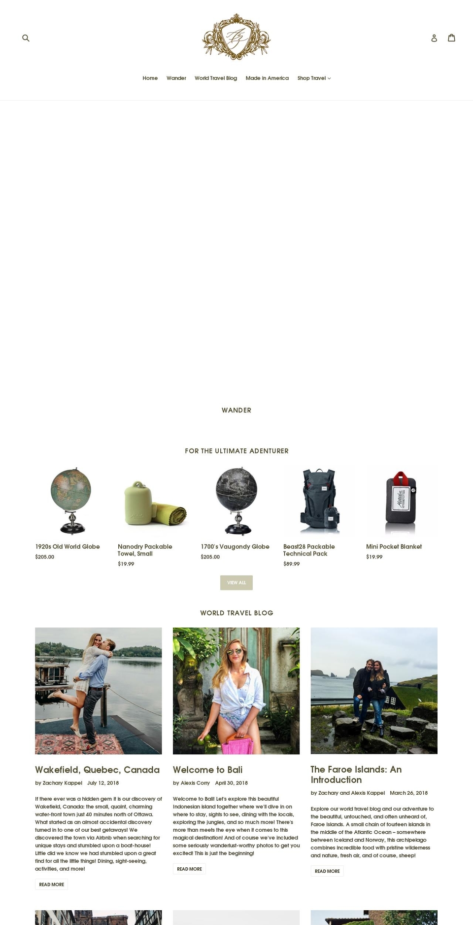 lexandzach.com — Shopify storefront screenshot