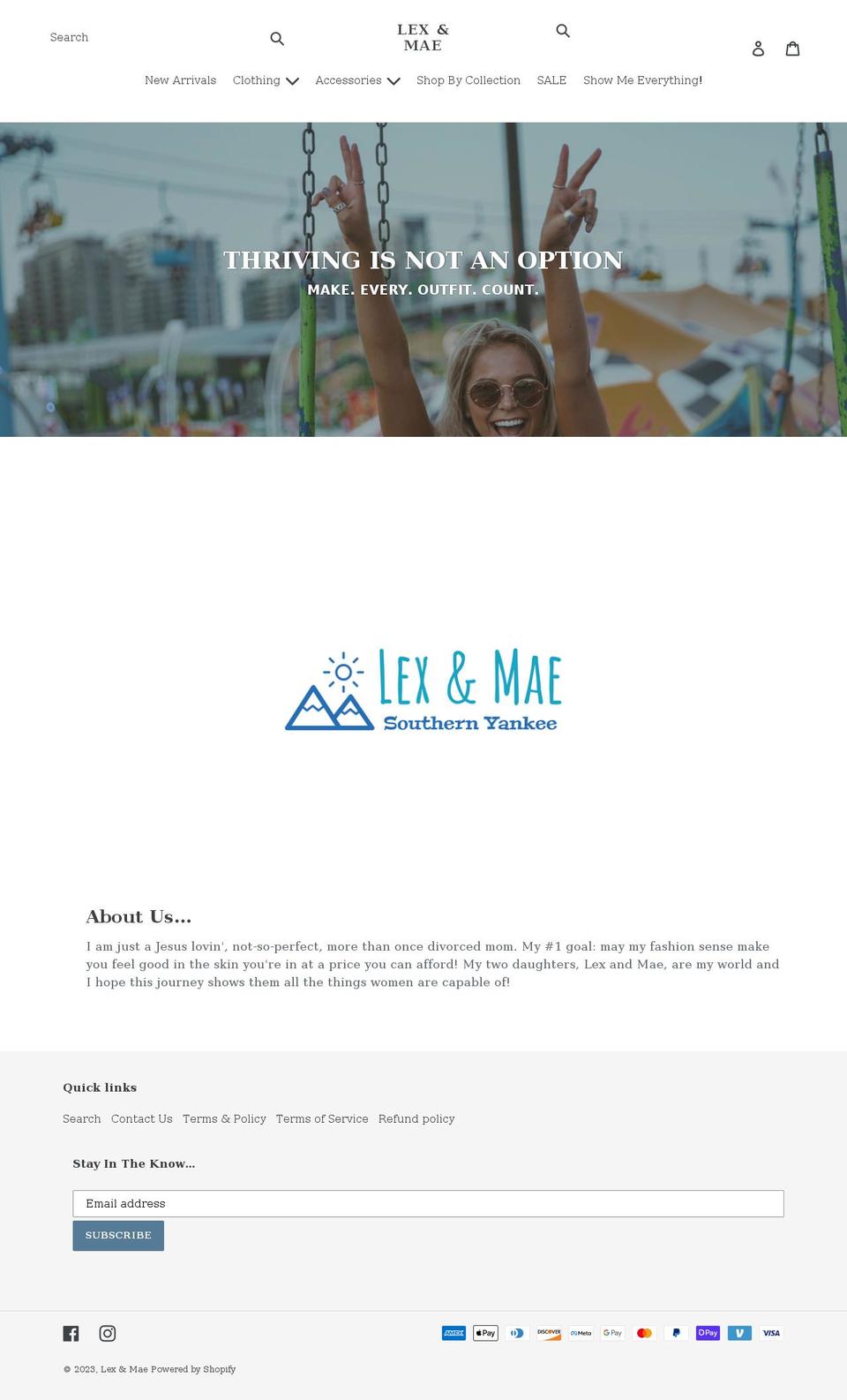 lexanmae.com shopify website screenshot