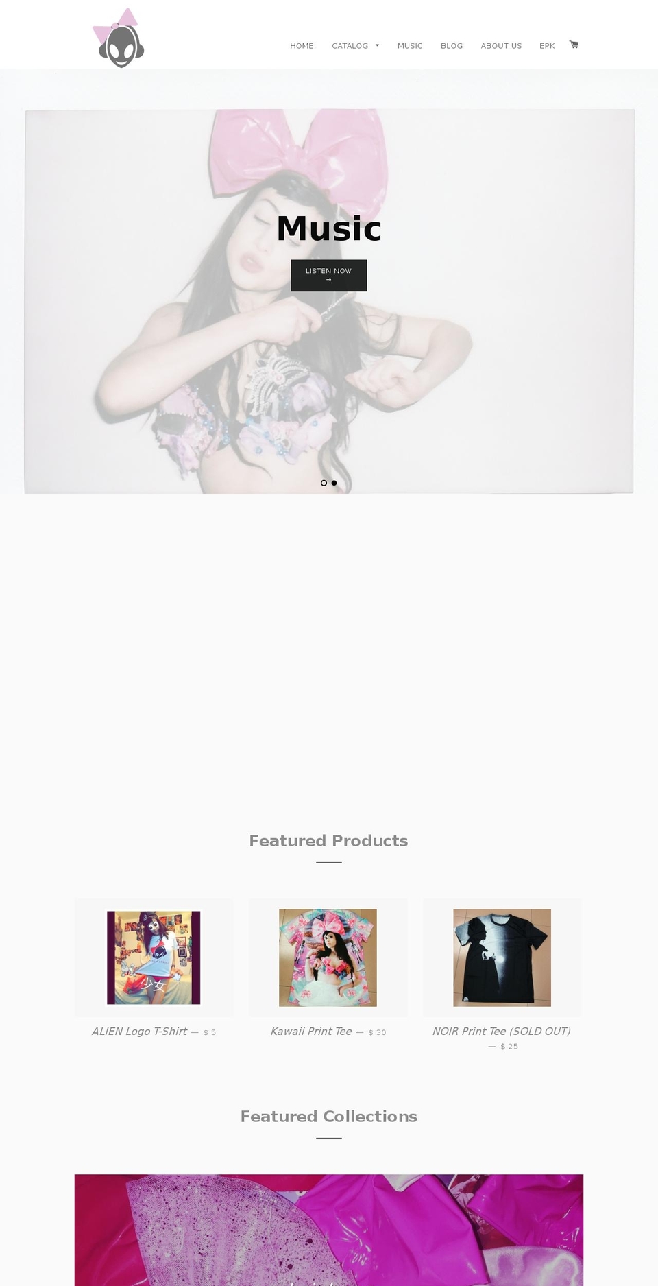 lexaterrestrial.com shopify website screenshot