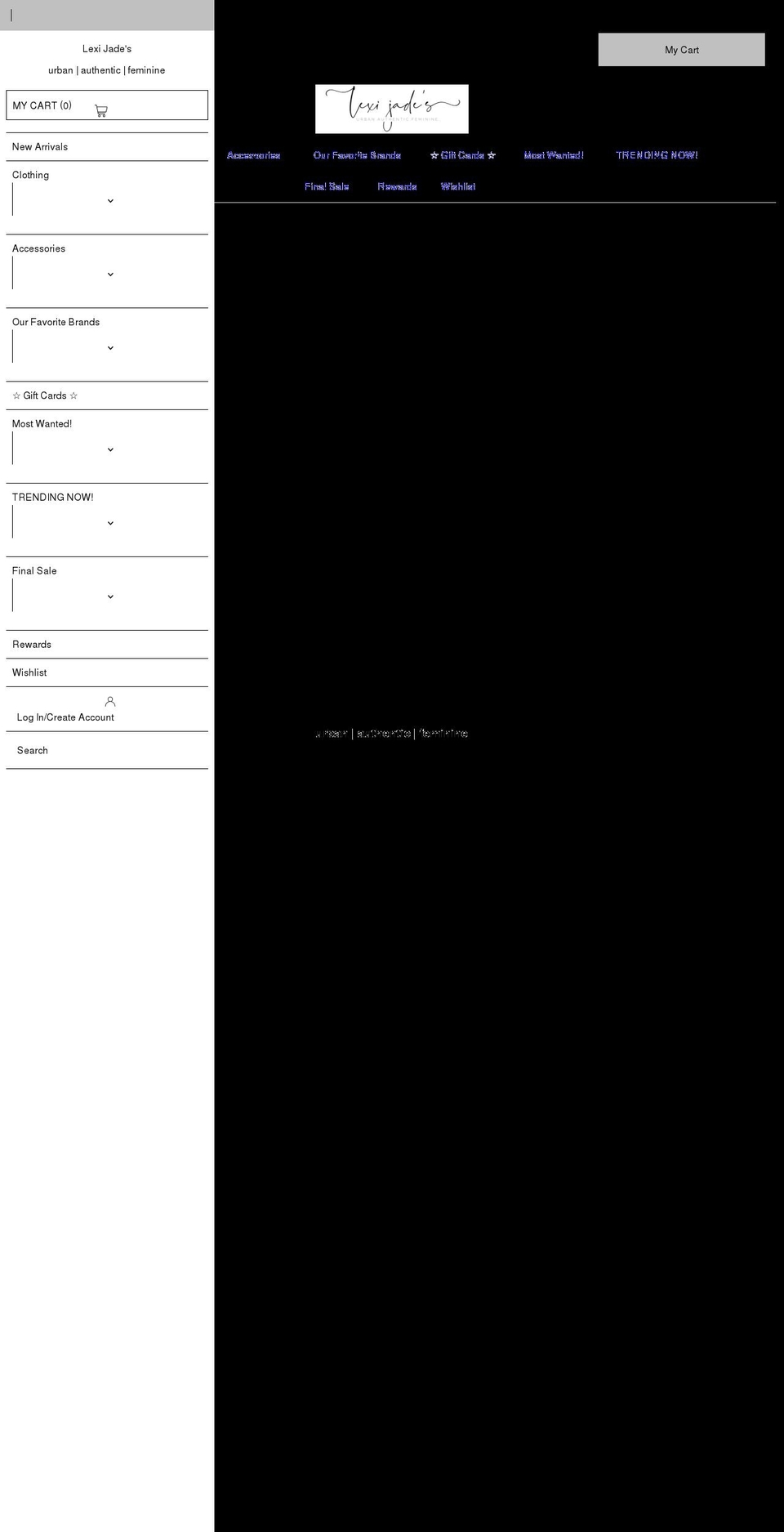 lexijades.com shopify website screenshot