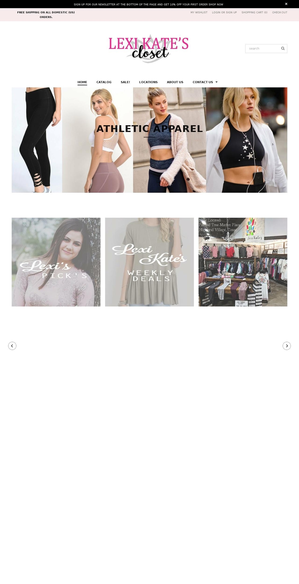 lexikatescloset.com — Shopify storefront screenshot
