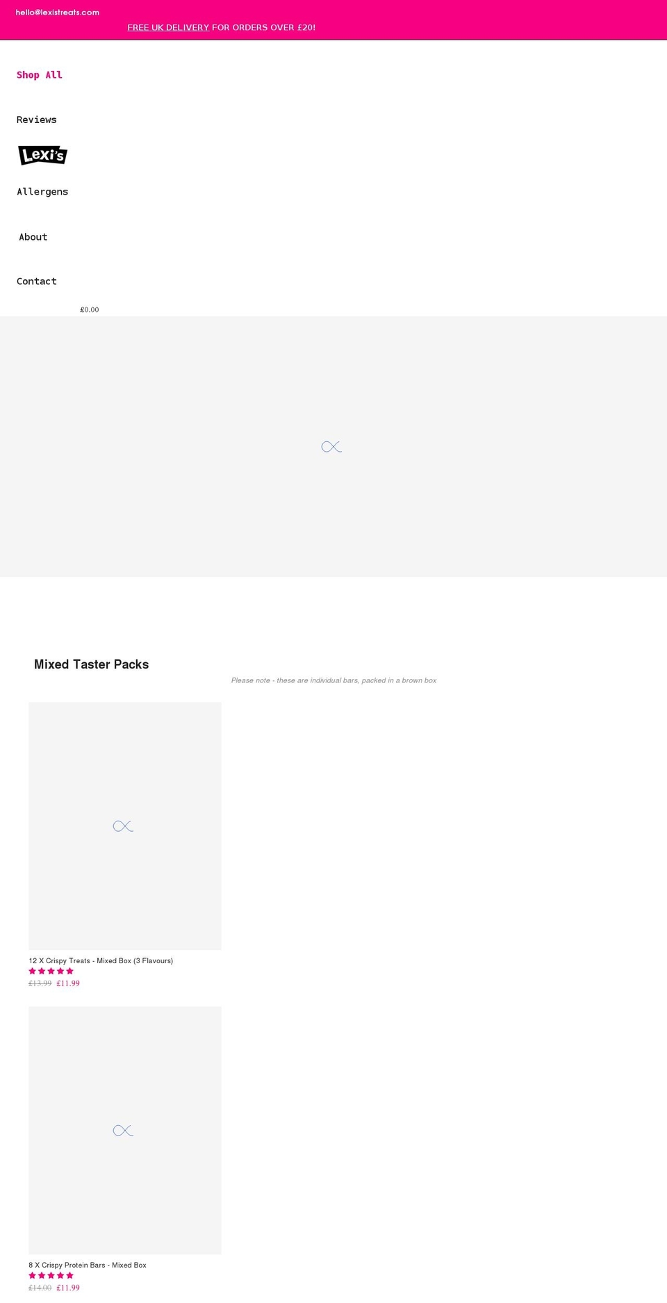 lexistreats.com shopify website screenshot