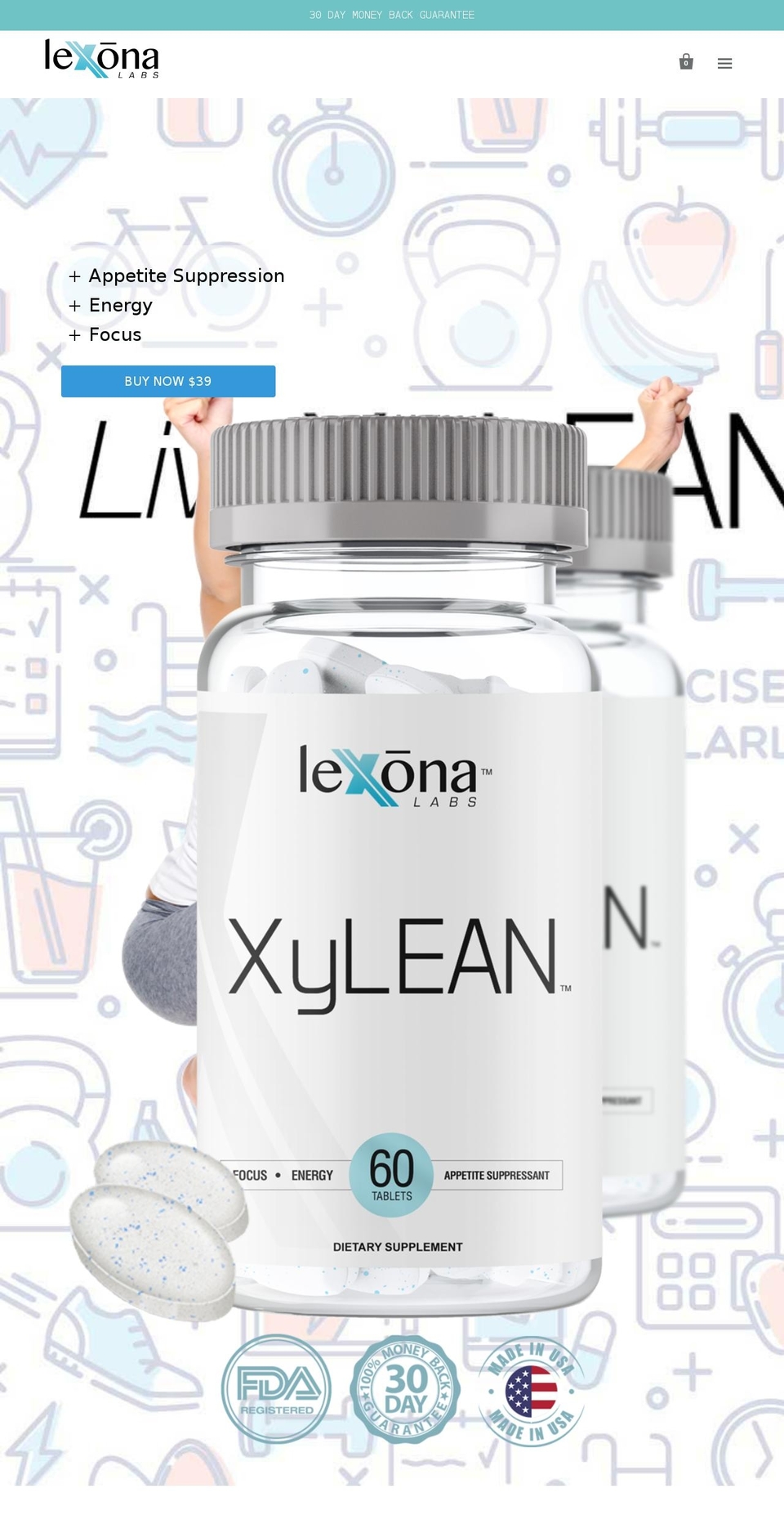 lexonalabs.com shopify website screenshot