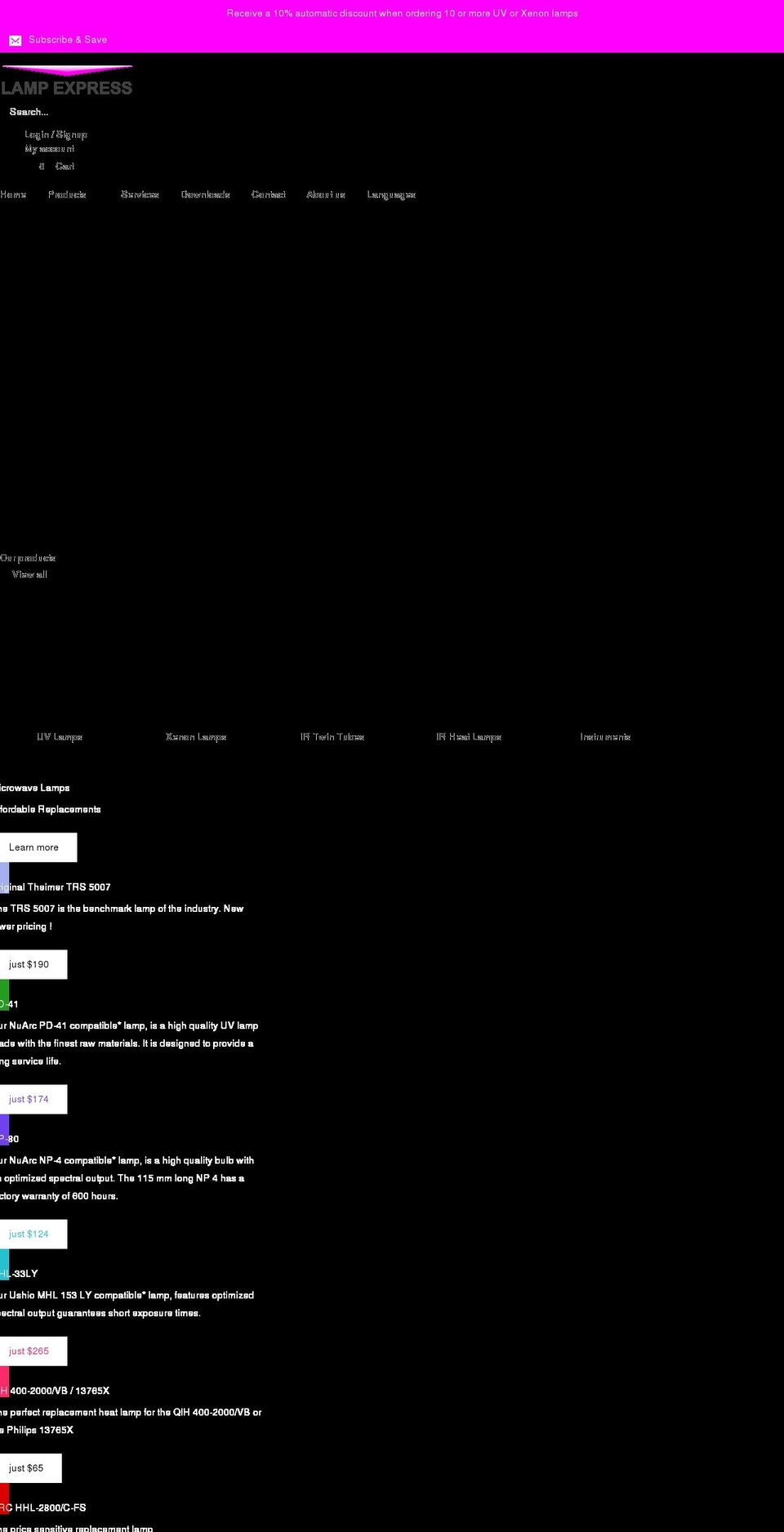 lexusa.com shopify website screenshot