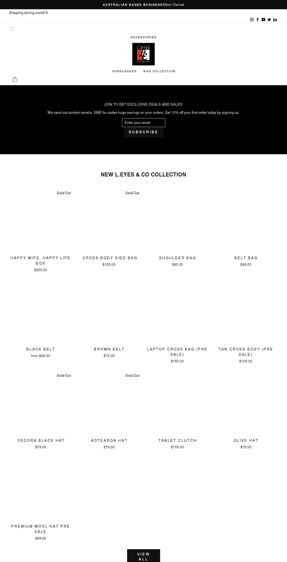leyesstore.com — Shopify storefront screenshot