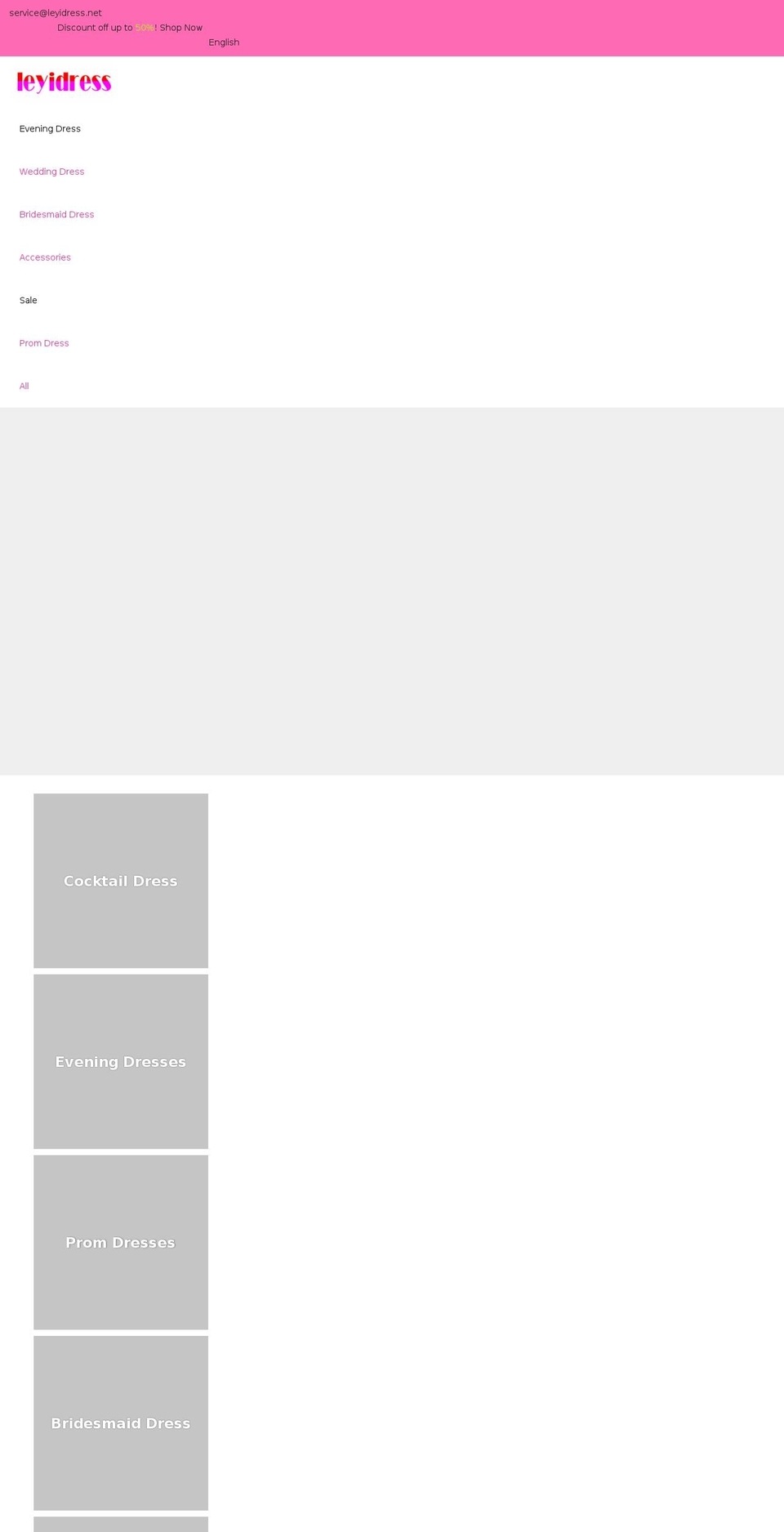 leyidress.net shopify website screenshot