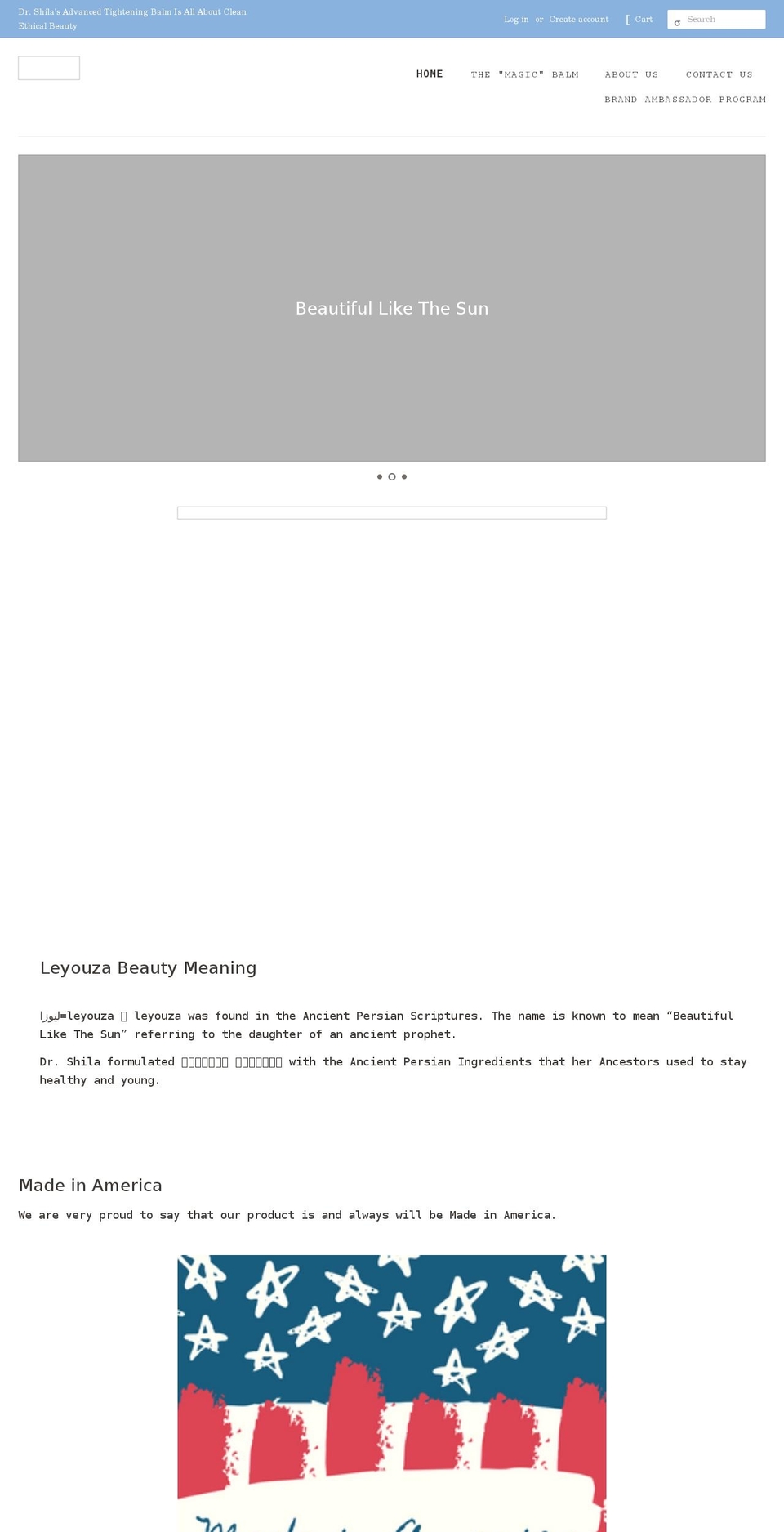 leyouzabeauty.com shopify website screenshot