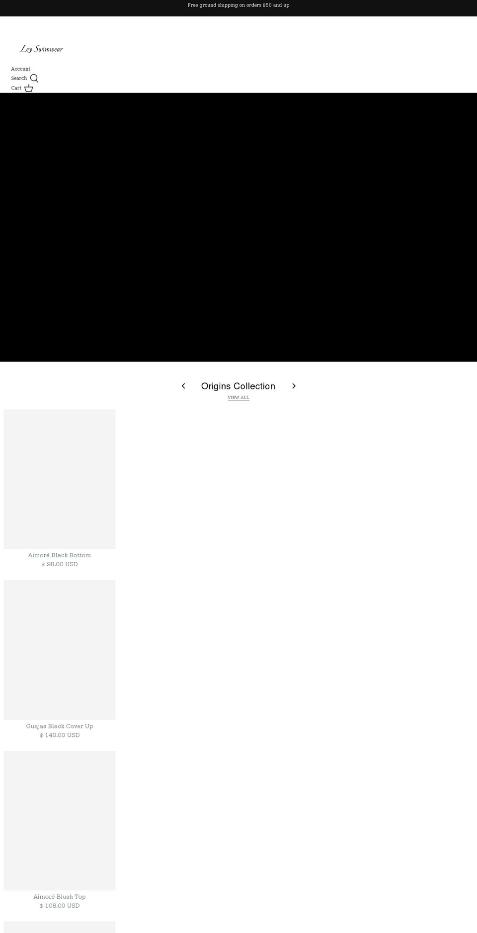 leyswimwear.com — Shopify storefront screenshot