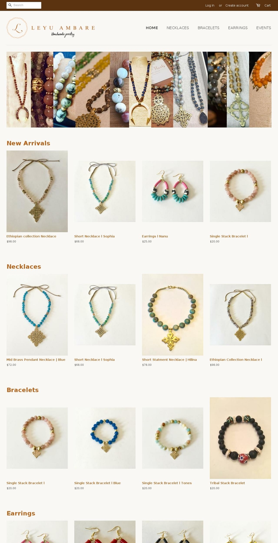 leyuambare.com — Shopify storefront screenshot