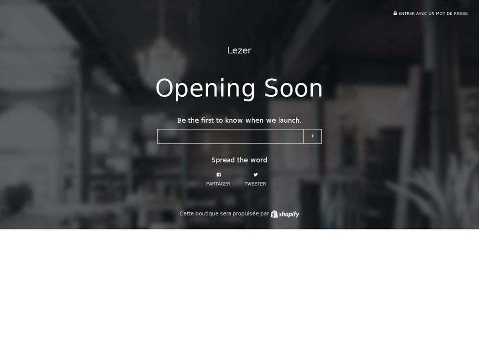 lezer.co shopify website screenshot