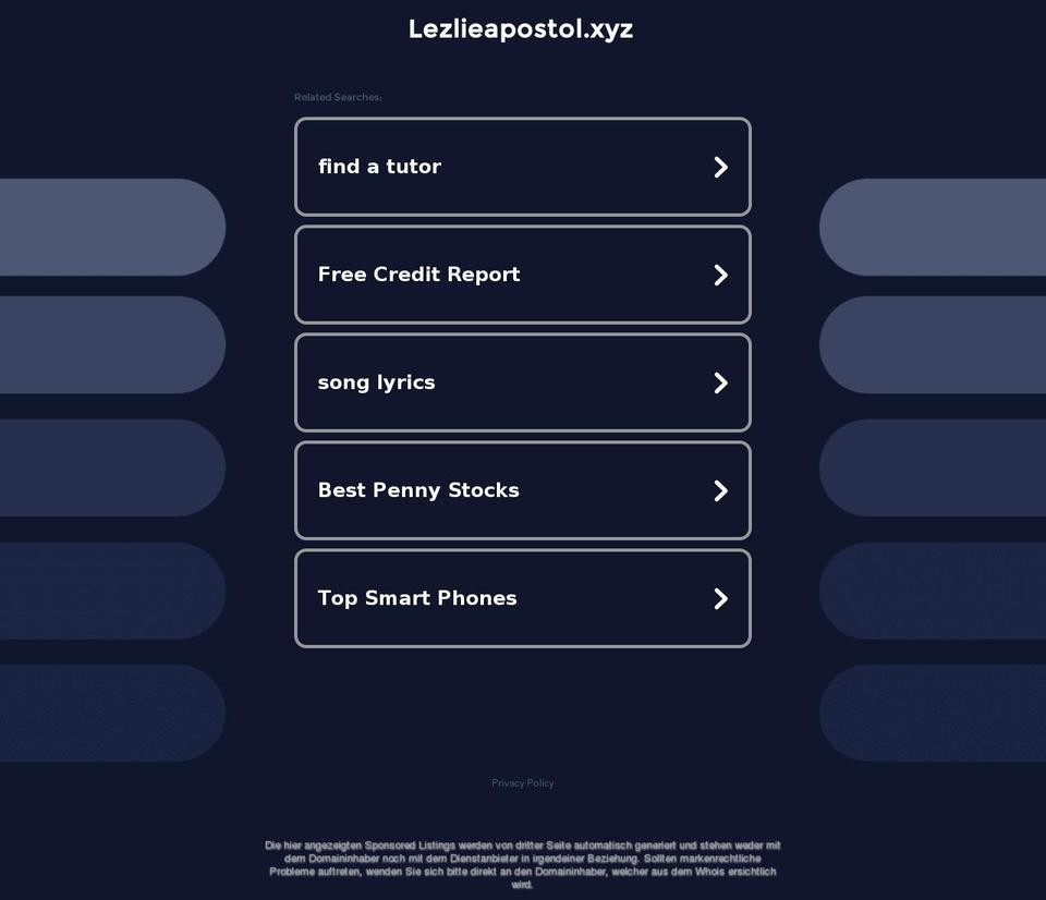 lezlieapostol.xyz shopify website screenshot