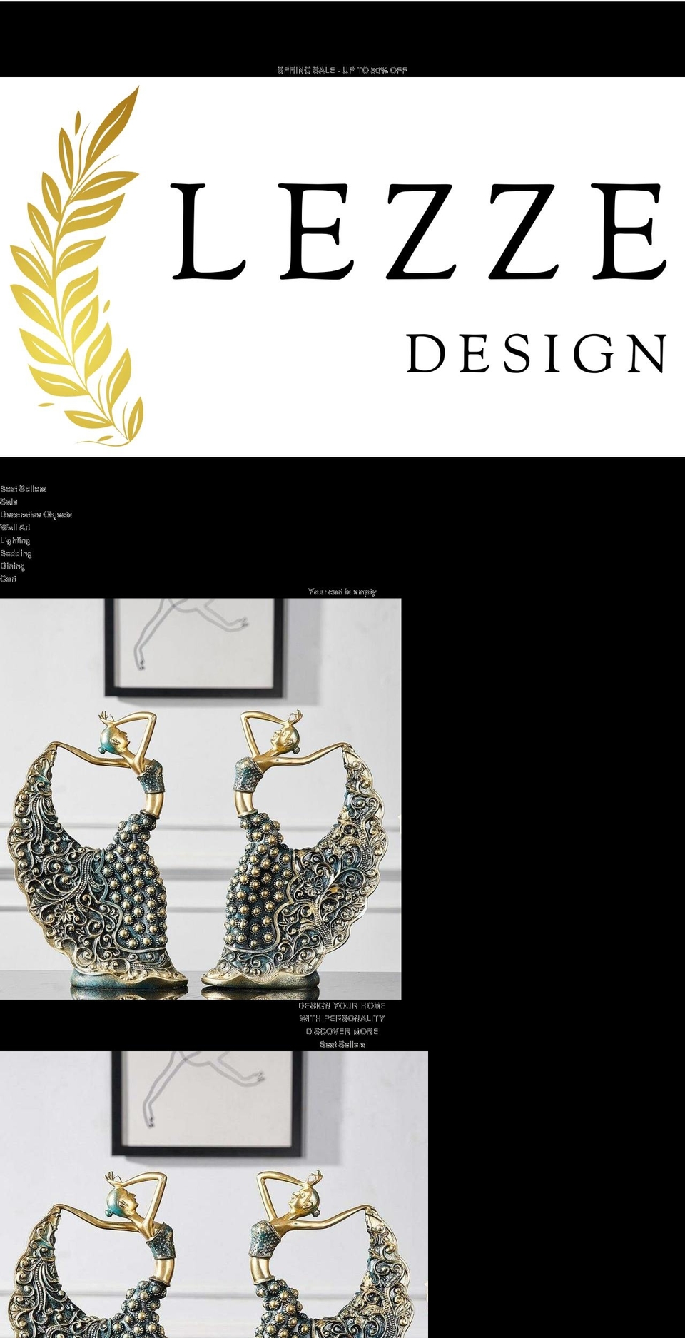 lezzedesign.com shopify website screenshot