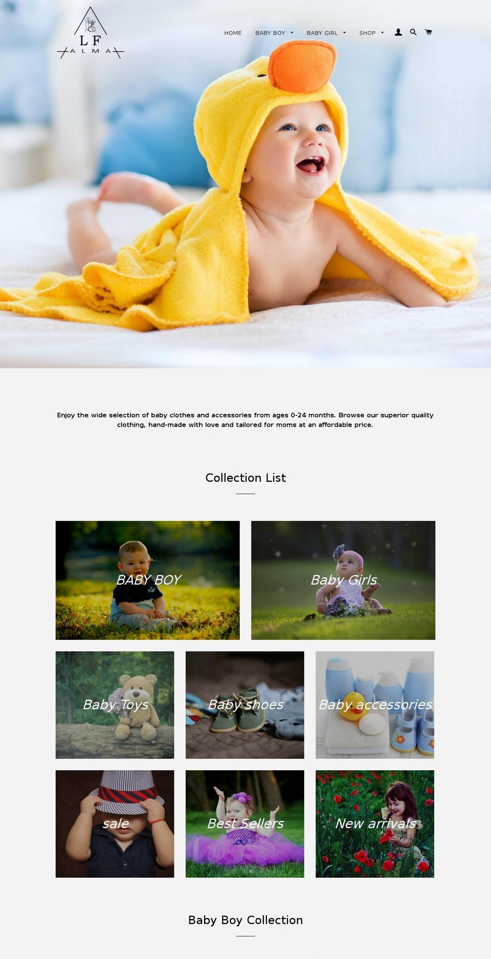 lfalma.com — Shopify storefront screenshot