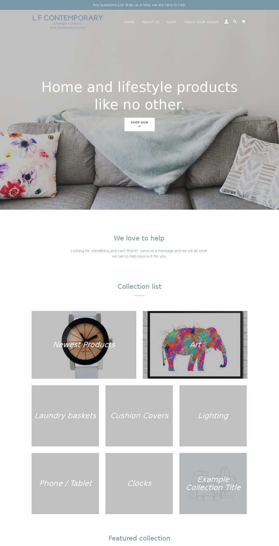 lfcontemporary.com — Shopify storefront screenshot