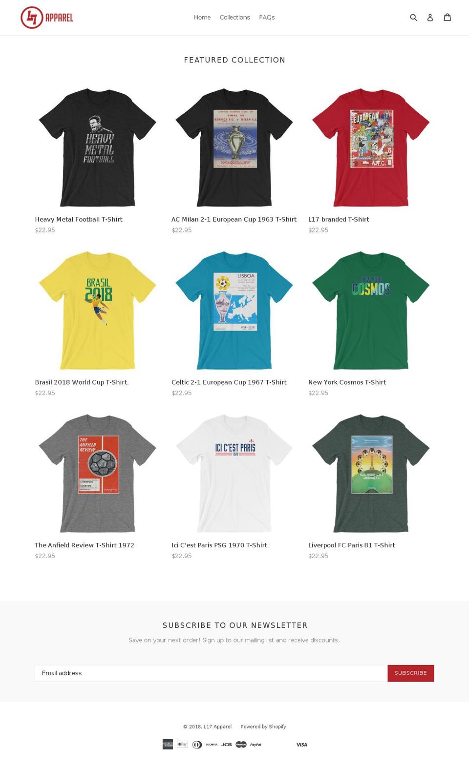 lfcusa.com — Shopify storefront screenshot