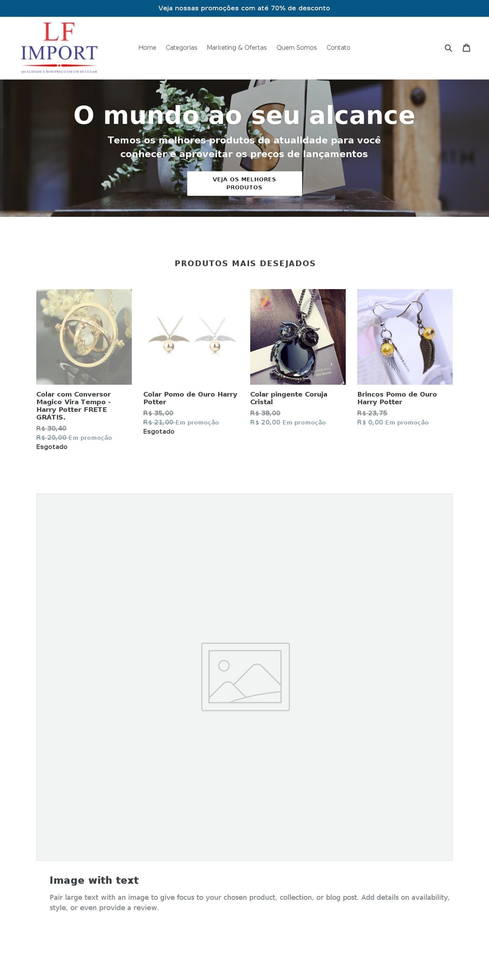 lfimport.com — Shopify storefront screenshot