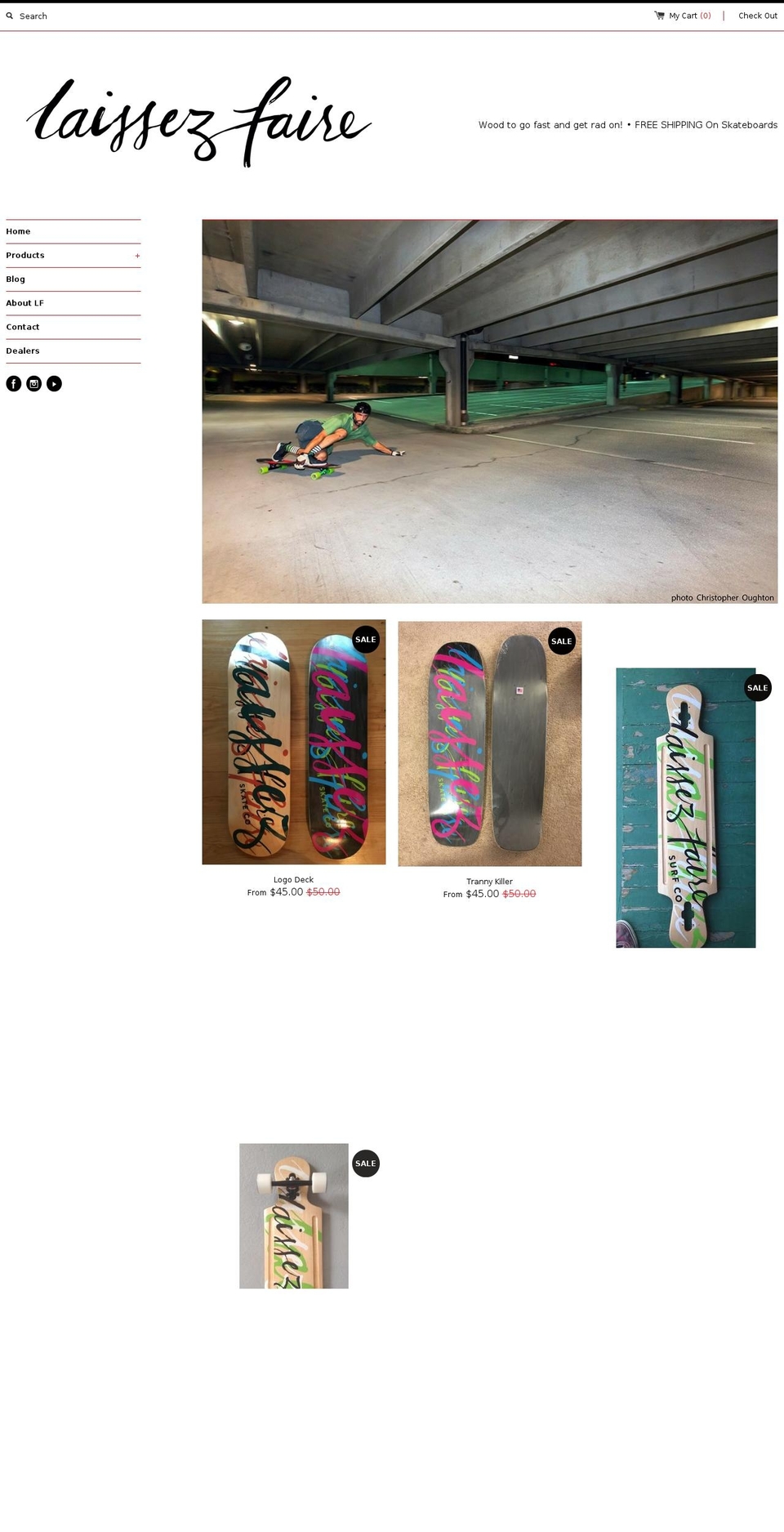 lfsurfco.com shopify website screenshot