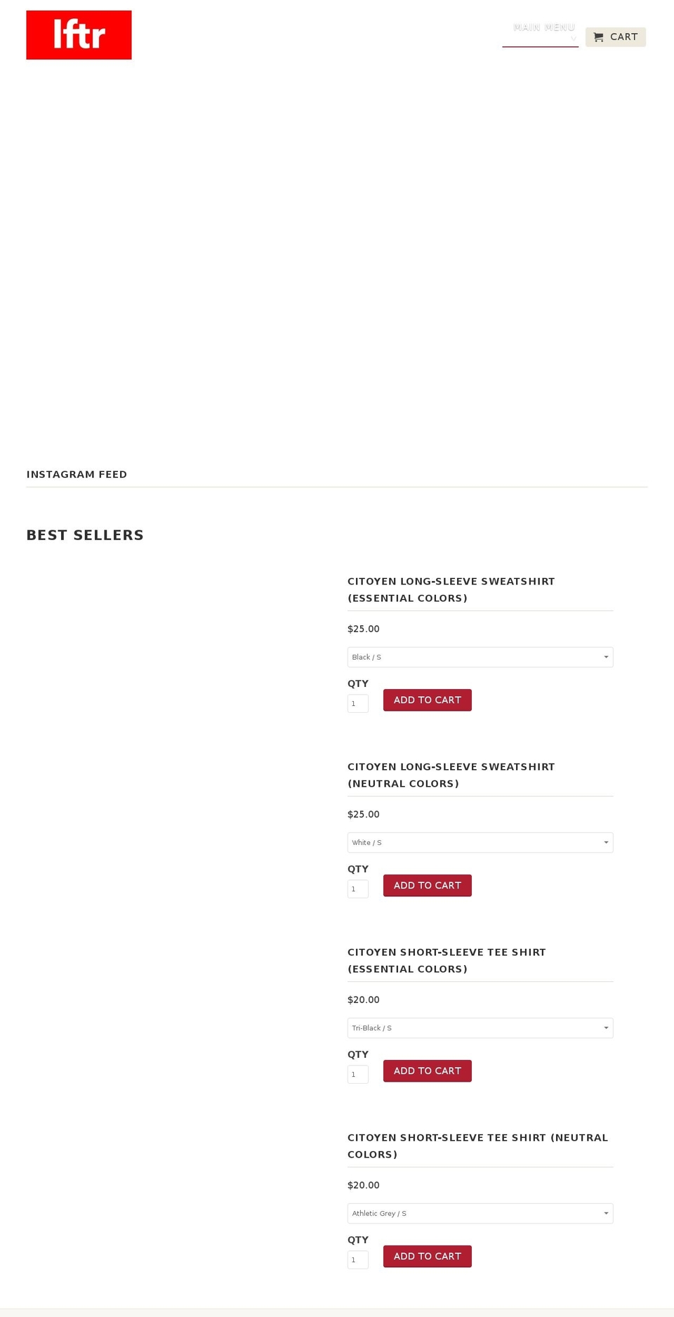 lftr.org shopify website screenshot