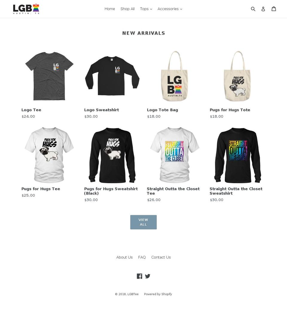 lgbteeshop.com — Shopify storefront screenshot