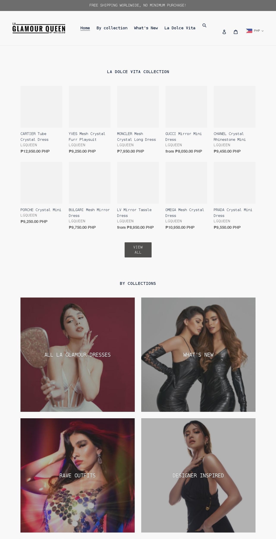 lgqueen.com shopify website screenshot