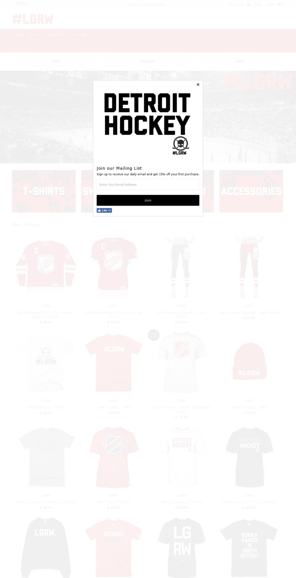 lgrw.com shopify website screenshot