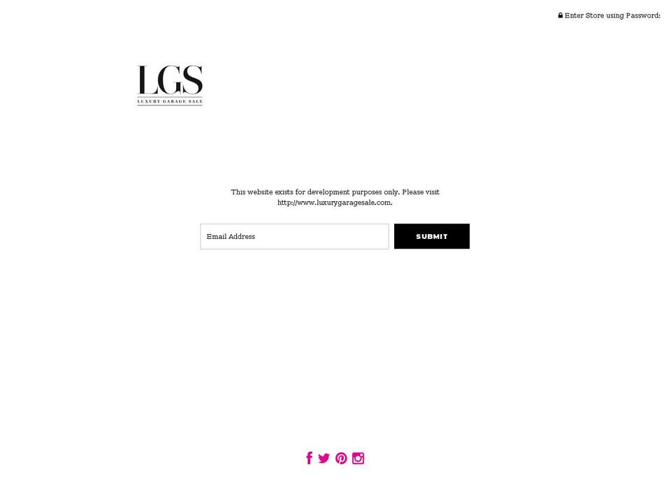 lgsdev.com — Shopify storefront screenshot