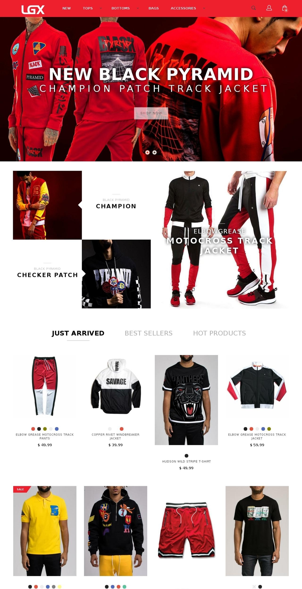 lgxnyc.com — Shopify storefront screenshot