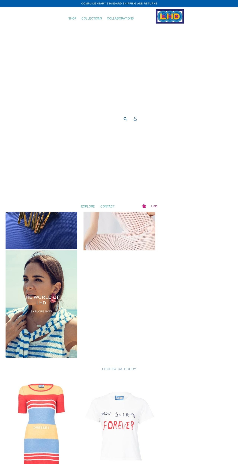 lhd.us shopify website screenshot