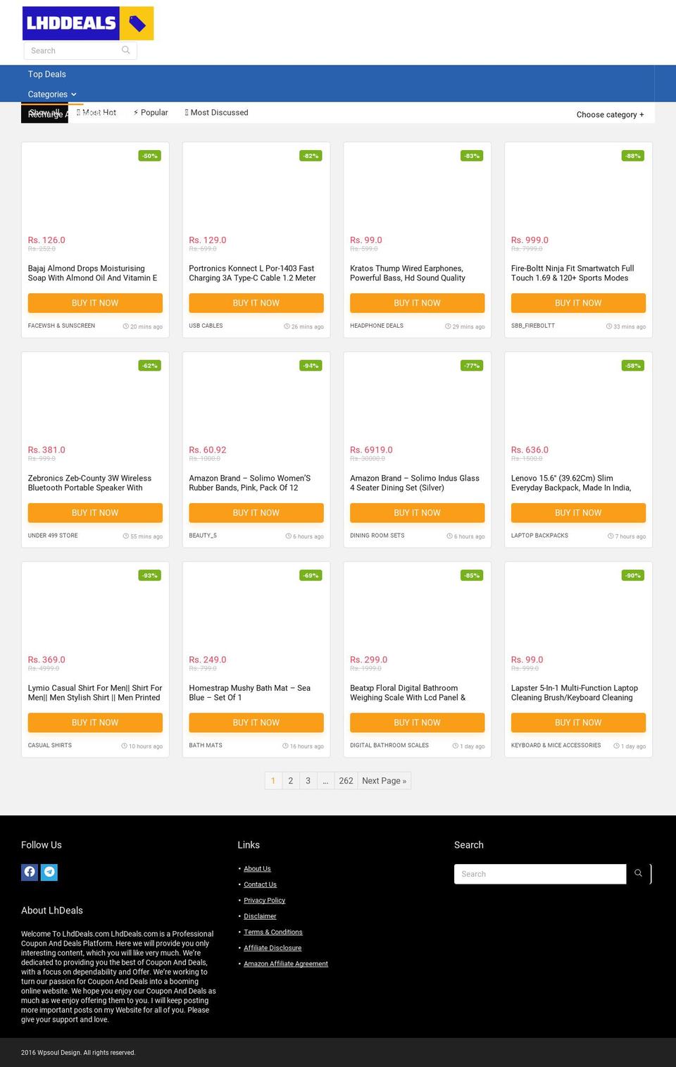 lhdeals.com — Shopify storefront screenshot