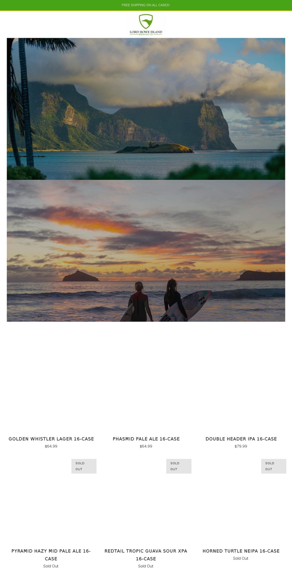 lhibrewingco.com.au shopify website screenshot
