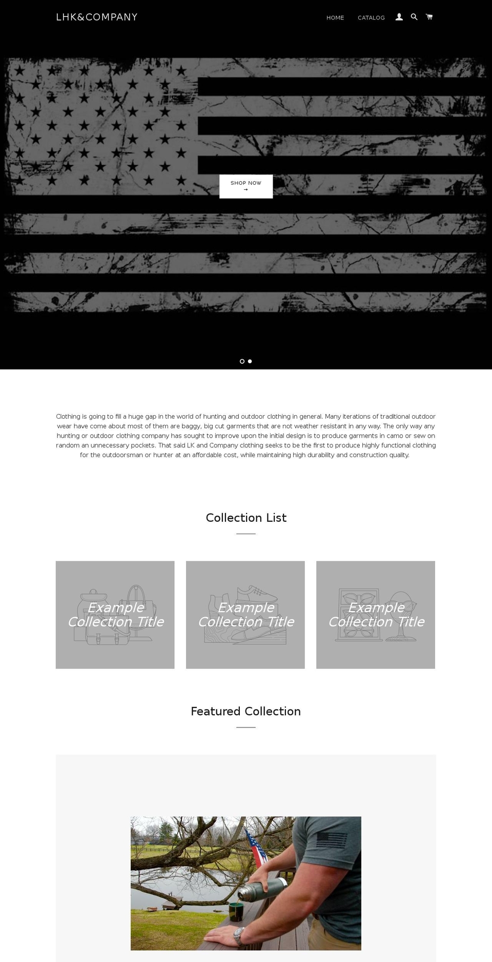 lhkandcompany.com — Shopify storefront screenshot
