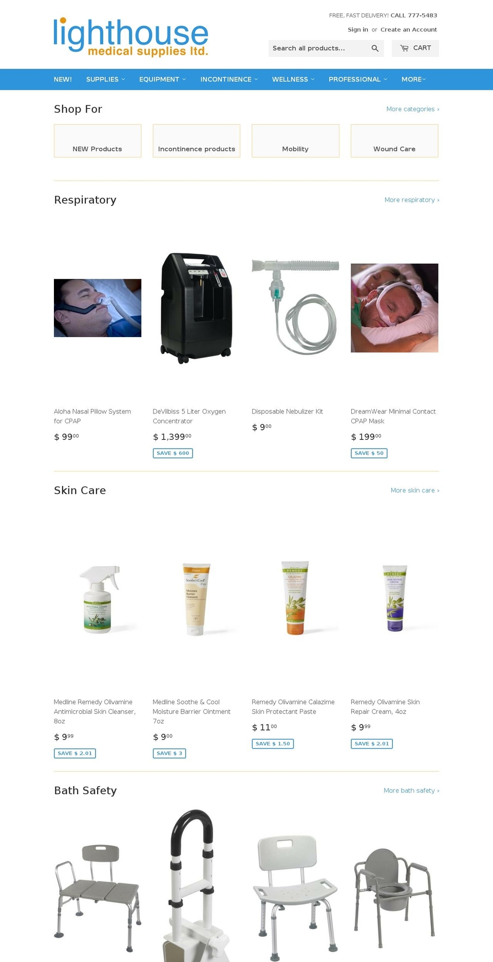 lhmeds.com shopify website screenshot