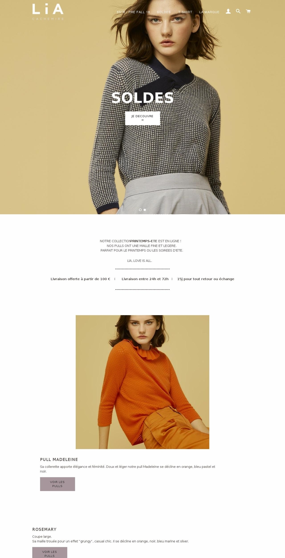 lia-cachemire.com shopify website screenshot