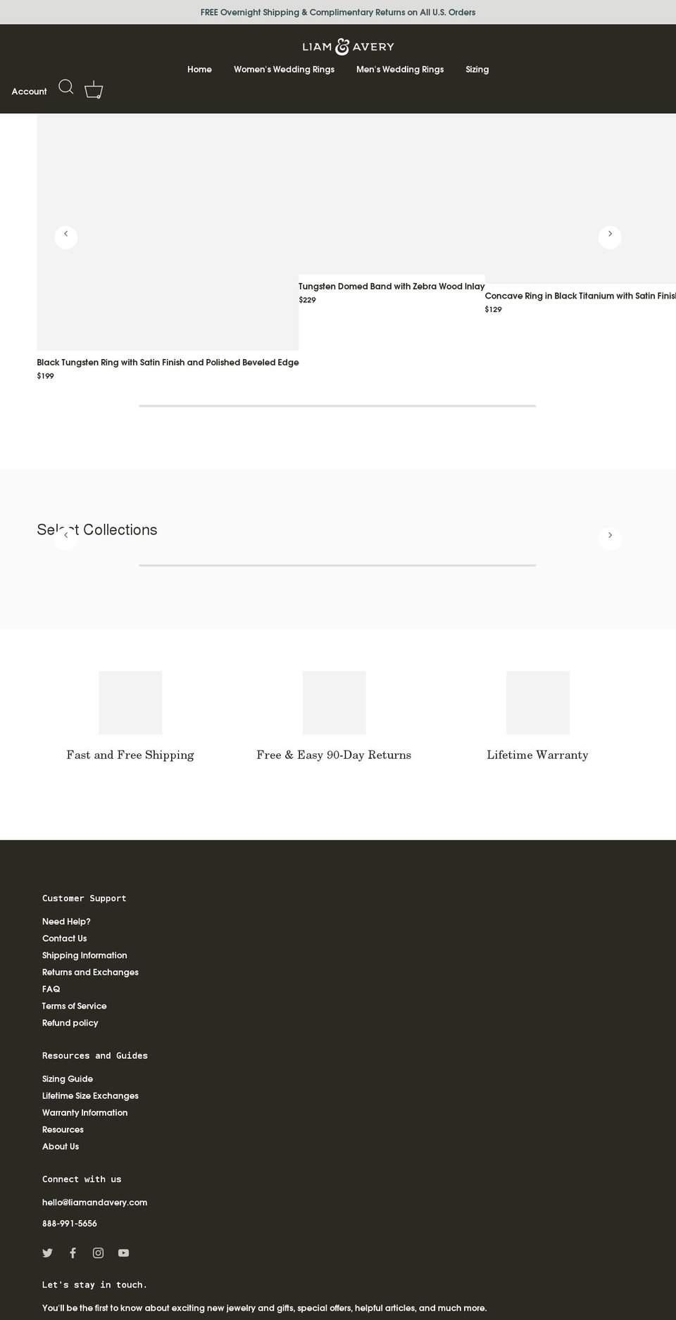 liamandavery.com shopify website screenshot