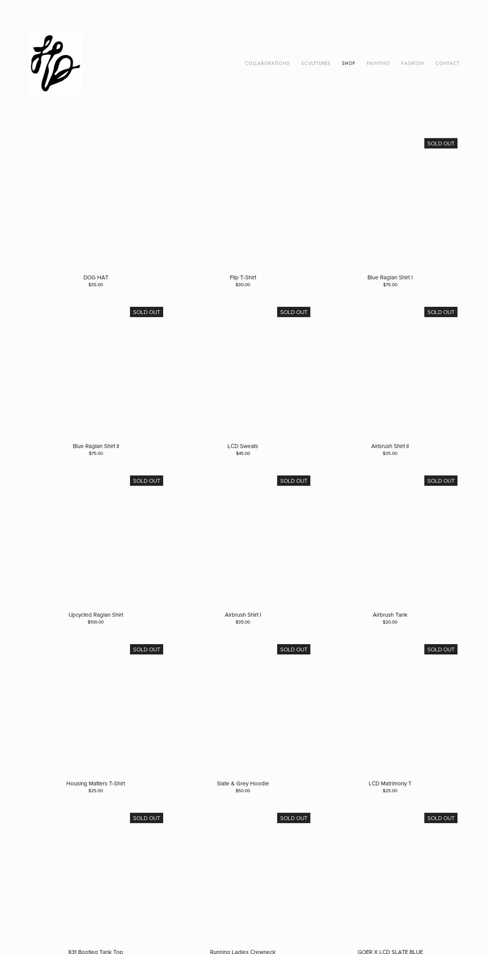 liamcliffdesign.com — Shopify storefront screenshot