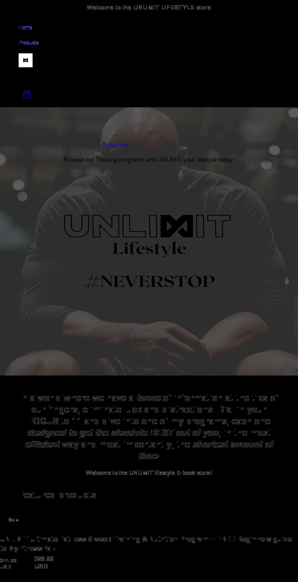 liamglynn.com shopify website screenshot