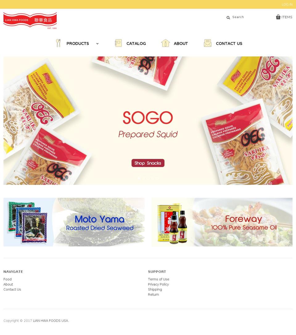 lianhwausa.com shopify website screenshot