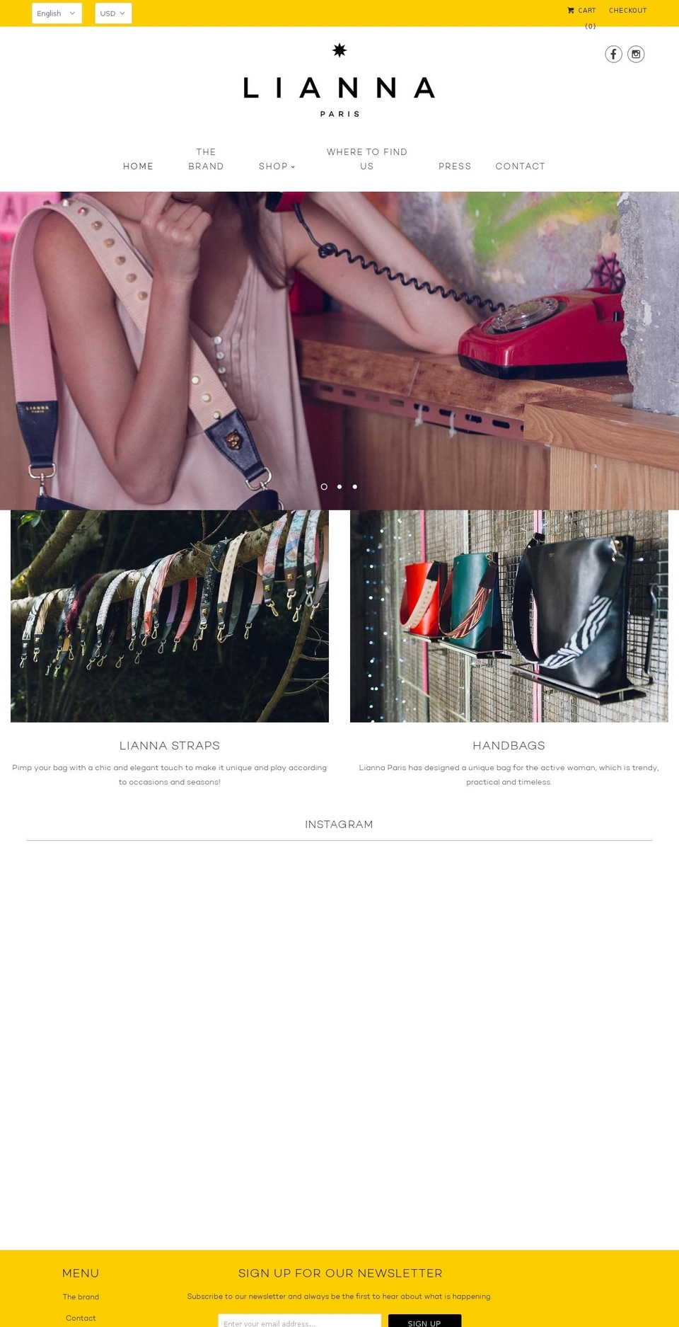 lianna-paris.com — Shopify storefront screenshot