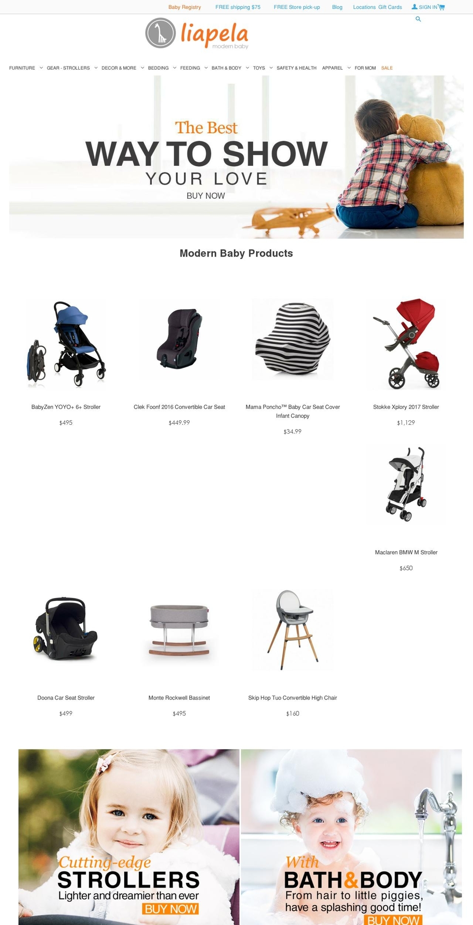 liapela.com shopify website screenshot