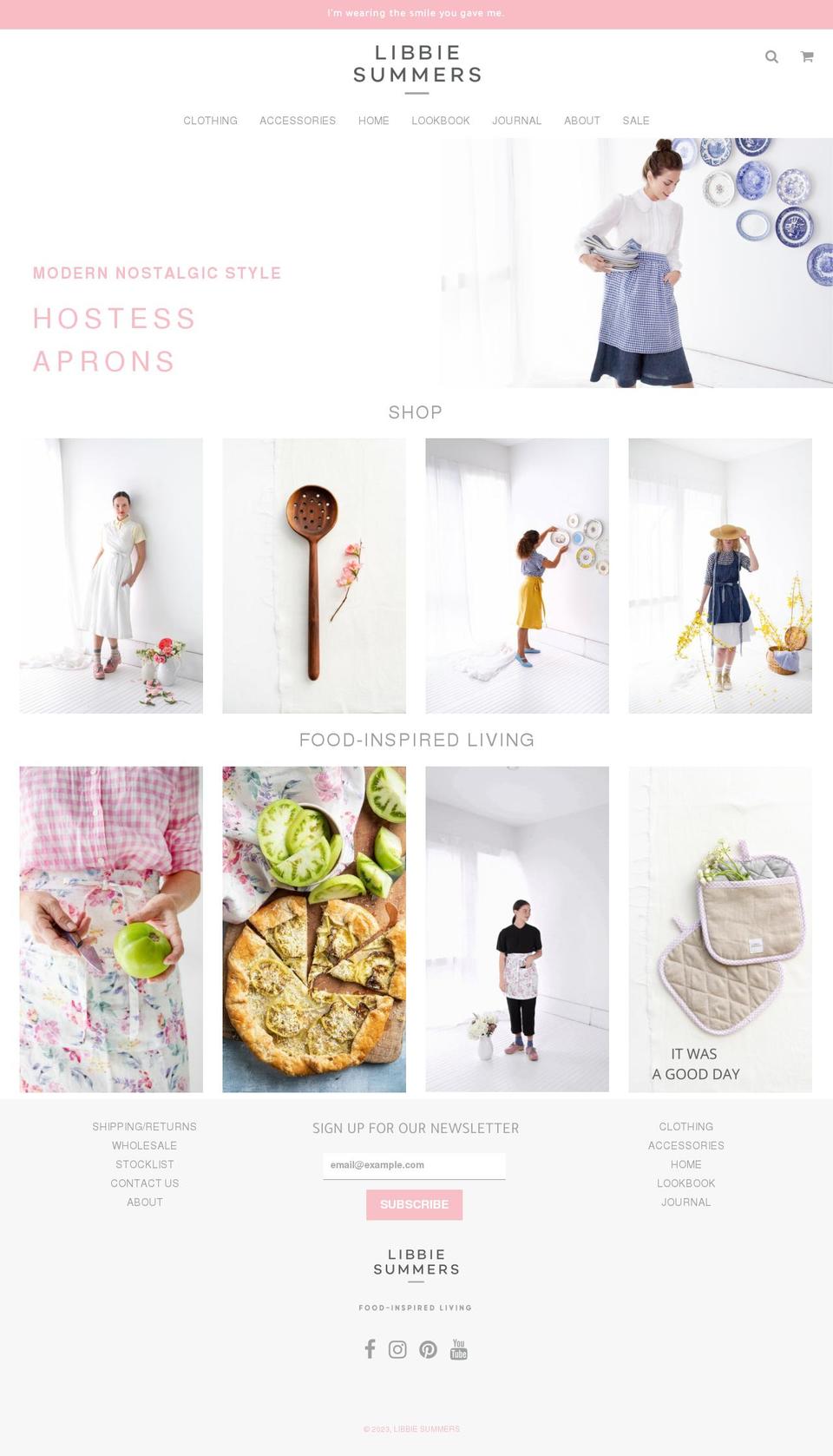 libbiesummerslabel.com shopify website screenshot