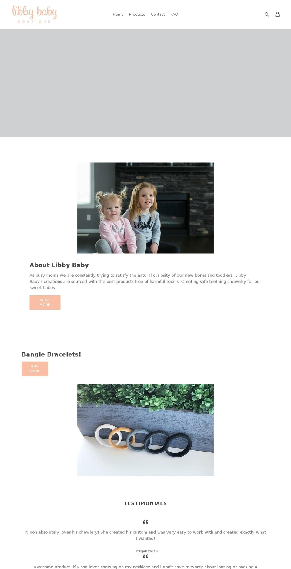 libbybabyboutique.com — Shopify storefront screenshot