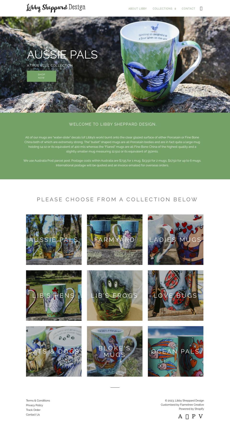 libbyshepparddesign.com.au shopify website screenshot