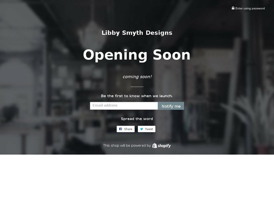 libbysmythdesigns.com — Shopify storefront screenshot