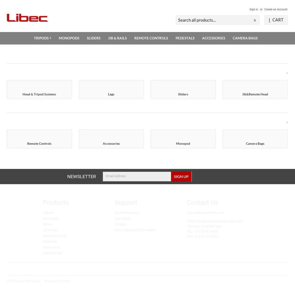 libec-online-shop.com shopify website screenshot
