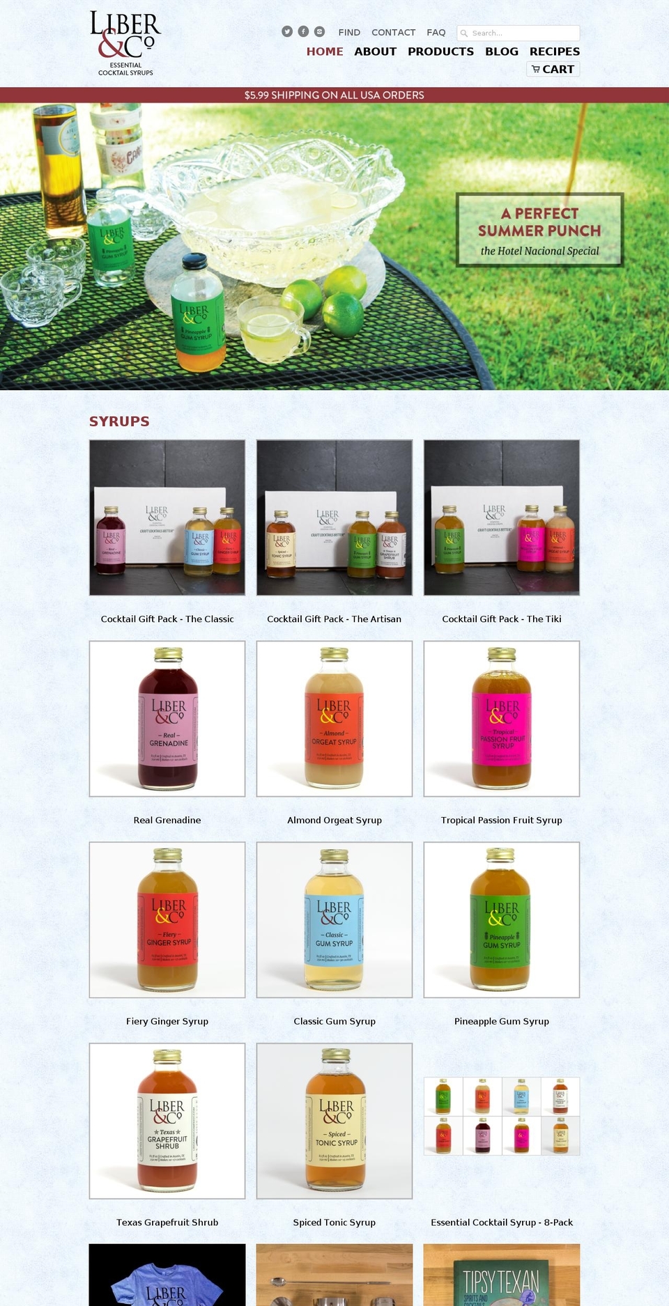 liberandcompany.com shopify website screenshot