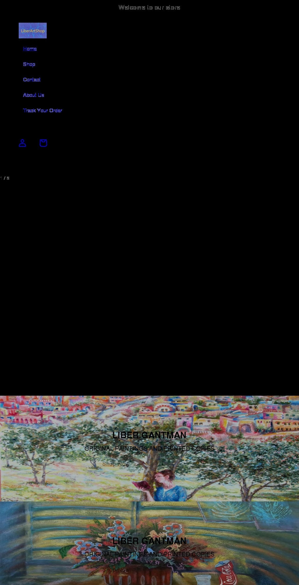liberart.net shopify website screenshot