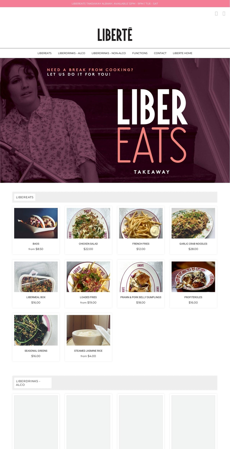 libereats.com.au shopify website screenshot