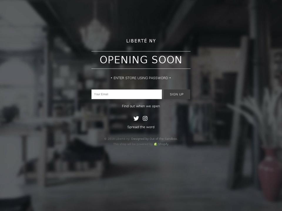 liberte.co shopify website screenshot